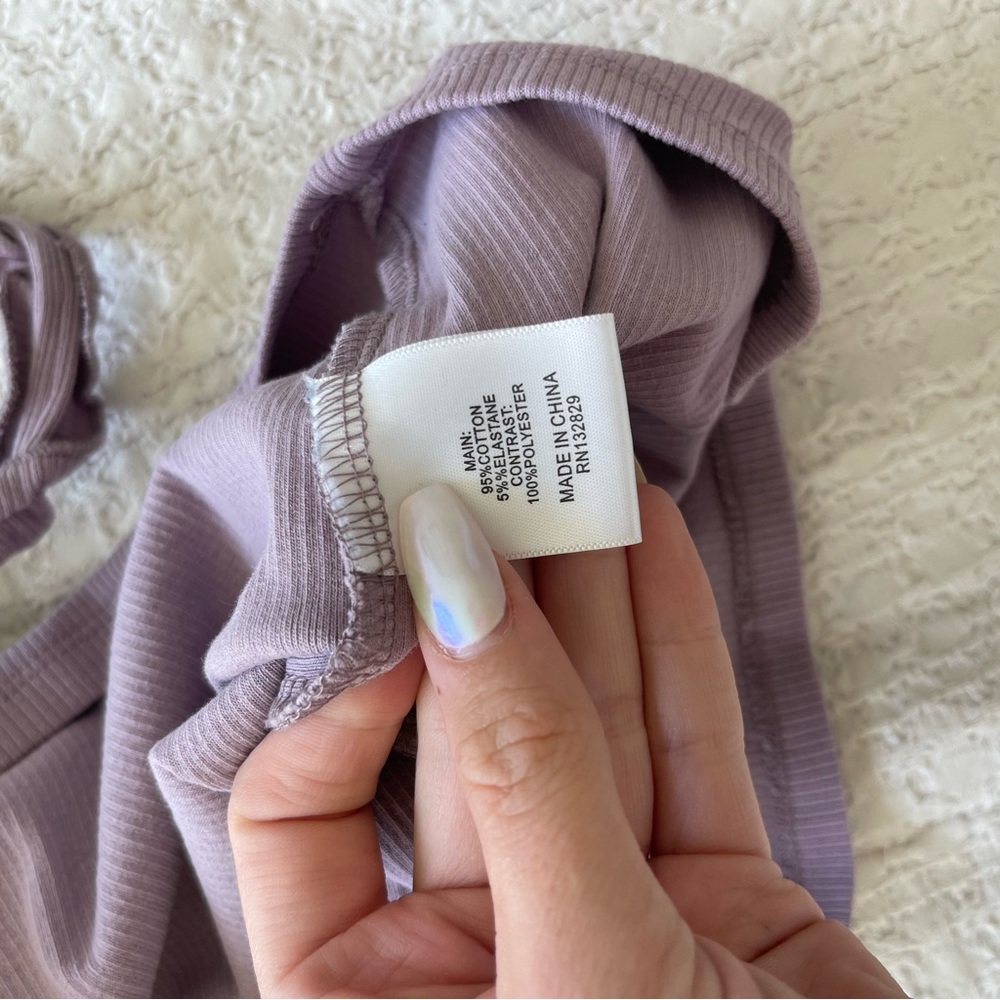 Privacy Please Zinnia Mini Dress Lavender Purple Ruffle Strap Revolve Small - Picture 4 of 6
